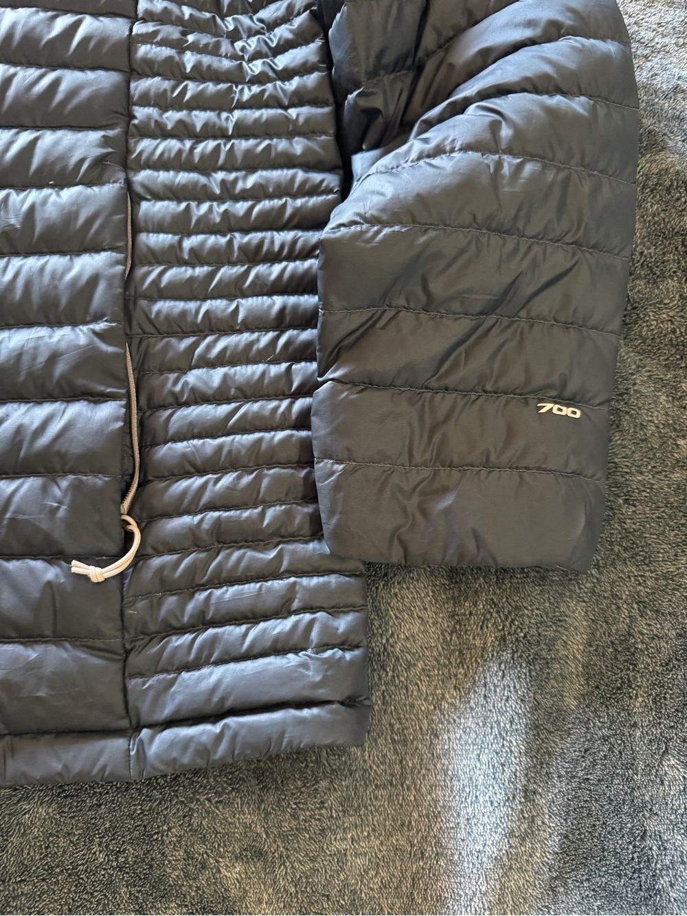 The North Face Quilted Puffer Jacket - Navy Blue - Picture 2 of 5